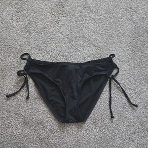 Kona Sol Black Bikini Bottom with Side Ties